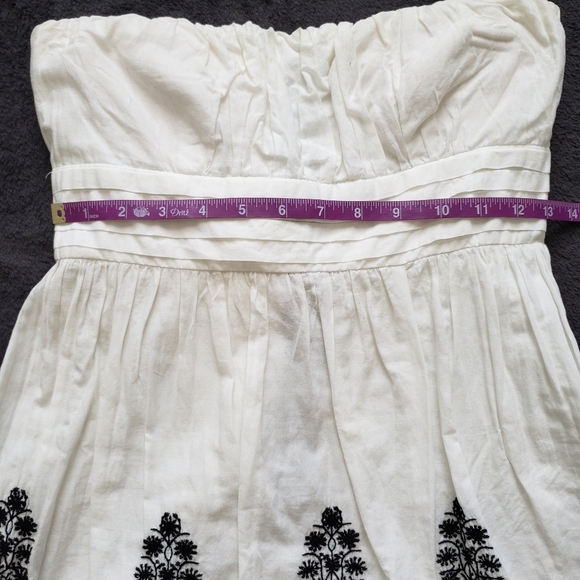 Twenty One Vintage Damask Juniors Summer Sweetheart Strapless Dress - Medium - Picture 5 of 5